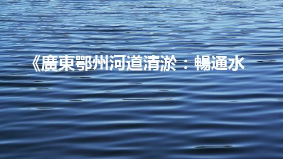 《廣東鄂州河道清淤：暢通水道，保護(hù)環(huán)境，恢復(fù)生態(tài)》